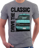 Drive The Classic Chevrolet Astro 2 Starcraft Early Model. T-shirt in Heather Grey Colour