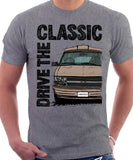 Drive The Classic Chevrolet Astro 2 Starcraft Early Model. T-shirt in Heather Grey Colour