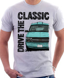 Drive The Classic Chevrolet Astro 2 Starcraft Early Model. T-shirt in White Colour