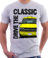 Drive The Classic Chevrolet Astro 2 Starcraft Early Model. T-shirt in White Colour