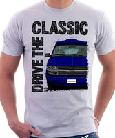 Drive The Classic Chevrolet Astro 2 Starcraft Late Model. T-shirt in White Colour