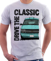 Drive The Classic Chevrolet Astro 2 Starcraft Late Model. T-shirt in White Colour