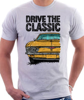 Drive The Classic Chevrolet Corvair 2nd Gen 1965. T-shirt in White Color