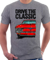 Drive The Classic Chevrolet Corvair 2nd Gen 1966. T-shirt in Heather Grey Color