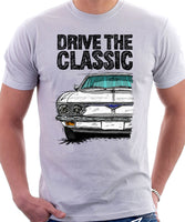 Drive The Classic Chevrolet Corvair 2nd Gen 1966. T-shirt in White Color