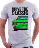 Drive The Classic Chevrolet Corvair 2nd Gen 1966. T-shirt in White Color