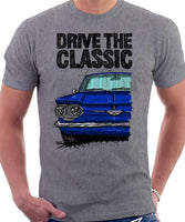 Drive The Classic Chevrolet Corvair 1st Gen 1961. T-shirt in Heather Grey Color