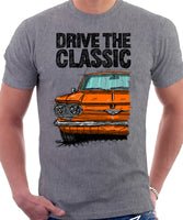 Drive The Classic Chevrolet Corvair 1st Gen 1961. T-shirt in Heather Grey Color