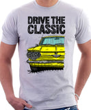 Drive The Classic Chevrolet Corvair 1st Gen 1961. T-shirt in White Color