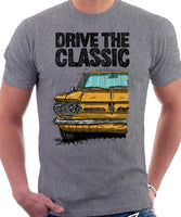 Drive The Classic Chevrolet Corvair 1st Gen 1962. T-shirt in Heather Grey Color