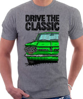 Drive The Classic Chevrolet Corvair 1st Gen 1962. T-shirt in Heather Grey Color