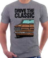 Drive The Classic Chevrolet Corvair 1st Gen 1962. T-shirt in Heather Grey Color