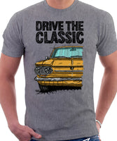 Drive The Classic Chevrolet Corvair 1st Gen 1963. T-shirt in Heather Grey Color