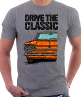 Drive The Classic Chevrolet Corvair 1st Gen 1963. T-shirt in Heather Grey Color