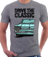 Drive The Classic Chevrolet Corvair 1st Gen 1964. T-shirt in Heather Grey Color