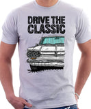 Drive The Classic Chevrolet Corvair 1st Gen 1964. T-shirt in White Color