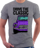 Drive The Classic Citroen Dyane Early Model (Black Roof). T-shirt in Heather Grey Colour