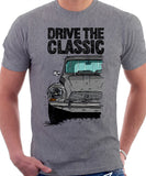 Drive The Classic Citroen Dyane Early Model. T-shirt in Heather Grey Colour