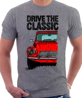 Drive The Classic Citroen Dyane Early Model. T-shirt in Heather Grey Colour