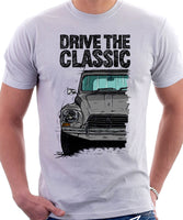 Drive The Classic Citroen Dyane Late Model (Black Roof). T-shirt in White Colour