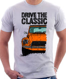 Drive The Classic Citroen Dyane Late Model (Black Roof). T-shirt in White Colour