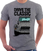 Drive The Classic Citroen Dyane Late Model. T-shirt in Heather Grey Colour