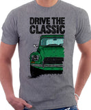 Drive The Classic Citroen Dyane Late Model. T-shirt in Heather Grey Colour