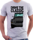 Drive The Classic Citroen Dyane Late Model. T-shirt in White Colour