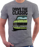 Drive The Classic Ford Cortina Mk2 Bumper Halogen. T-shirt in Heather Grey Colour