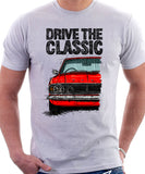 Drive The Classic Ford Cortina Mk2 Grille Halogen. T-shirt in White Colour