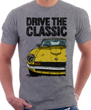 Drive The Classic Datsun 260Z/280Z. T-shirt in Heather Grey Colour