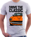 Drive The Classic Datsun 260Z/280Z. T-shirt in White Colour