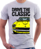 Drive The Classic Datsun 260Z/280Z. T-shirt in White Colour