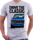 Drive The Classic Datsun 510/1600 Grille Version 2. T-shirt in White Colour