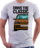 Drive The Classic Fiat Cinquecento Sporting. T-shirt in White Colour