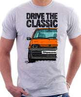 Drive The Classic Fiat Cinquecento. T-shirt in White Colour