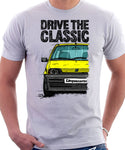 Drive The Classic Fiat Cinquecento. T-shirt in White Colour