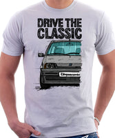 Drive The Classic Fiat Cinquecento. T-shirt in White Colour