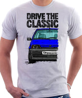 Drive The Classic Fiat Cinquecento. T-shirt in White Colour