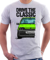 Drive The Classic Fiat Cinquecento. T-shirt in White Colour