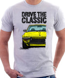 Drive The Classic Fiat X1/9 Early Model. T-shirt in White Colour