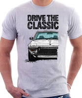 Drive The Classic Fiat X1/9 Early Model. T-shirt in White Colour