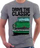 Drive The Classic Ford Anglia 105E. T-shirt in Heather Grey Colour