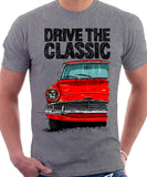 Drive The Classic Ford Anglia 105E. T-shirt in Heather Grey Colour