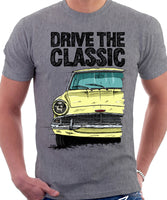 Drive The Classic Ford Anglia 105E. T-shirt in Heather Grey Colour