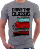 Drive The Classic Ford Anglia 105E. T-shirt in Heather Grey Colour