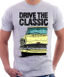 Drive The Classic Ford Anglia 105E. T-shirt in White Colour