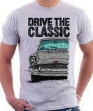 Drive The Classic Ford Anglia 105E. T-shirt in White Colour