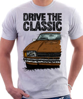 Drive The Classic Ford Capri Mk2. T-shirt in White Colour