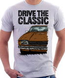 Drive The Classic Ford Capri Mk2. T-shirt in White Colour